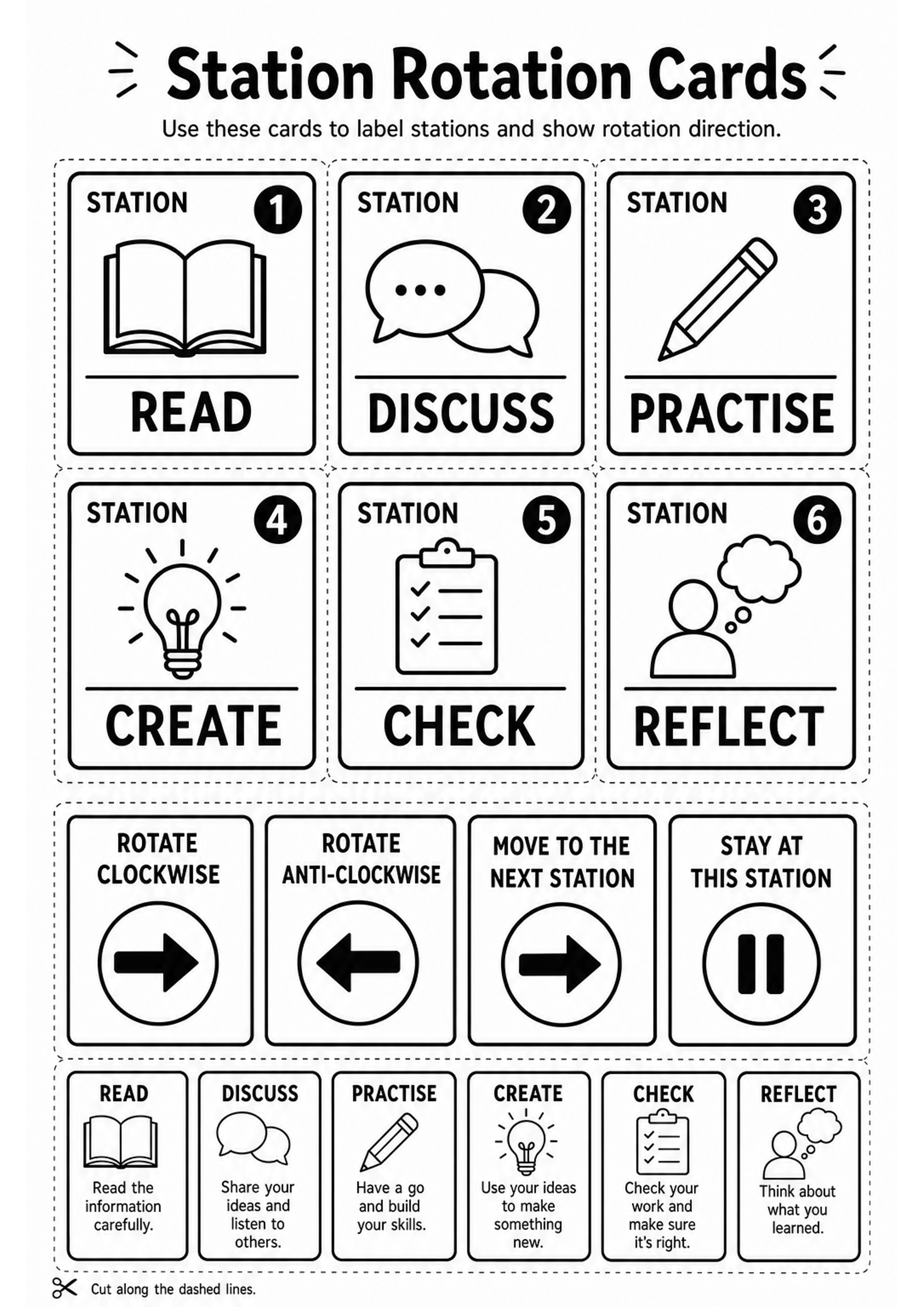 Provocation Station Rotation Quote Station Rotation Cards Printable