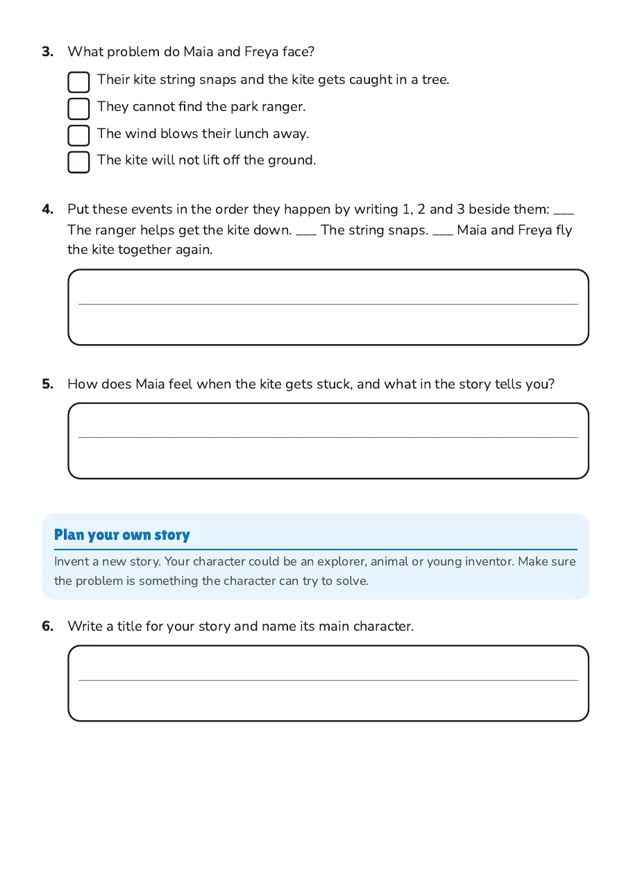 Story Map Planner, page 2 of 3: Plan your own story