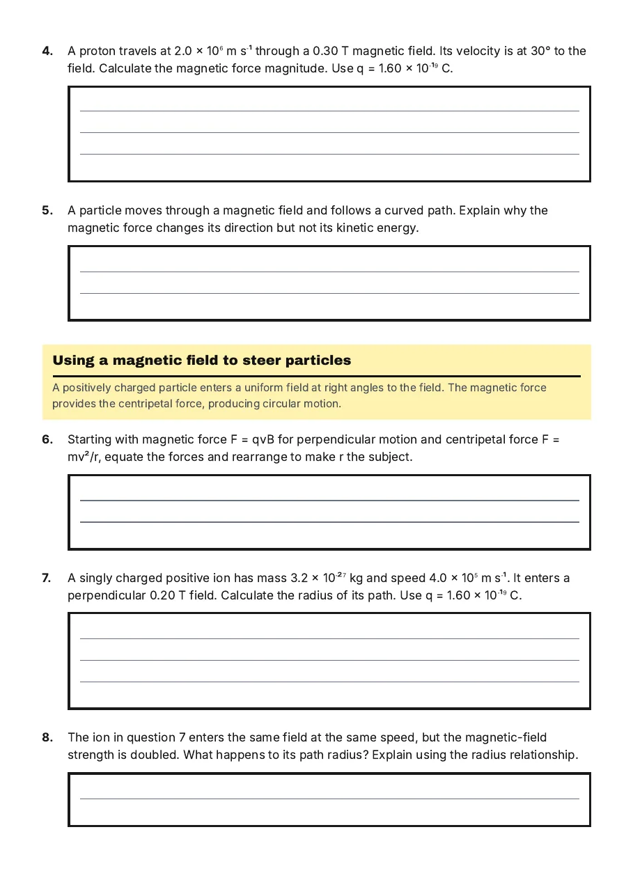 Magnetic Fields and Charges, page 2 of 3: Using a magnetic field to steer particles