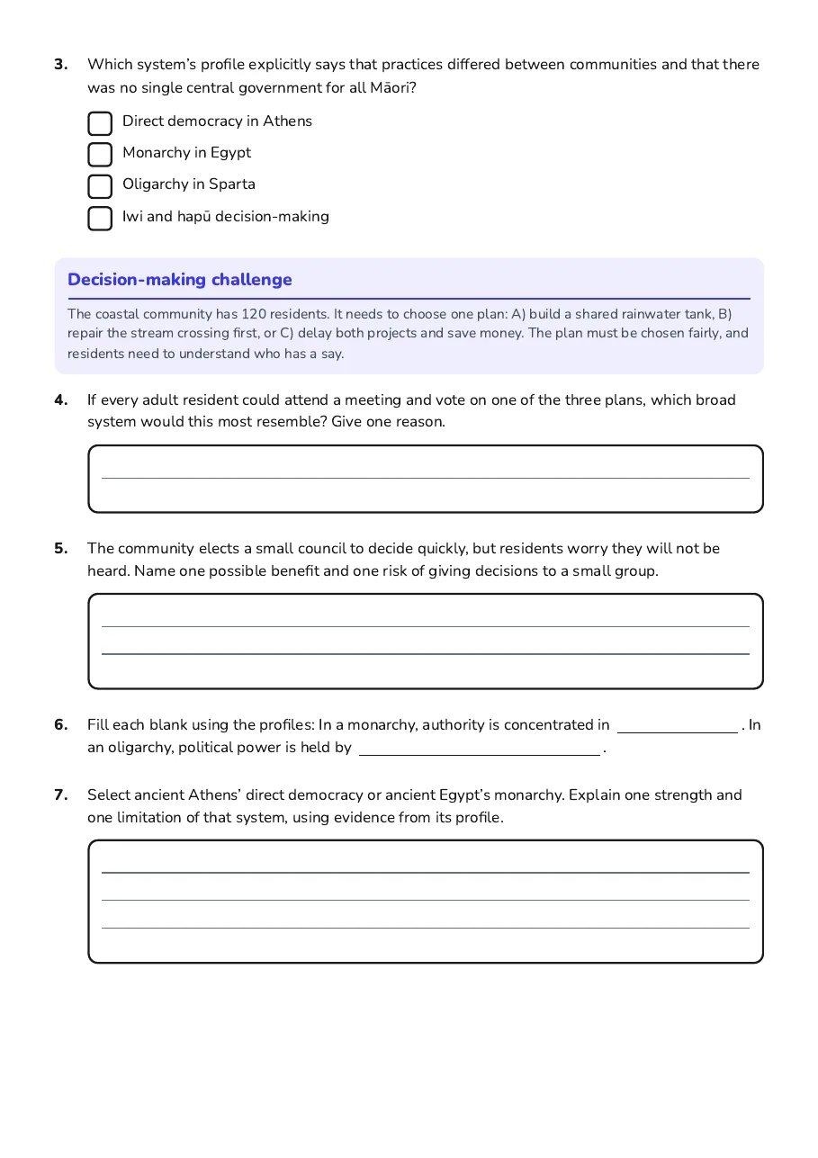 Government Systems Overview, page 2 of 3: Decision-making challenge