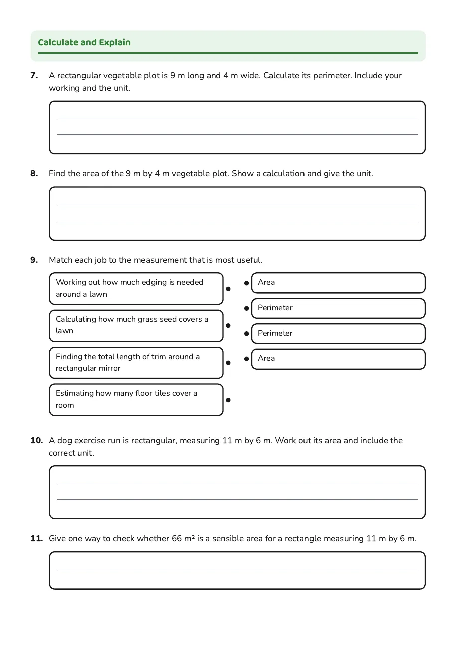 Basic Geometry in the Real World, page 2 of 3: Calculate and Explain