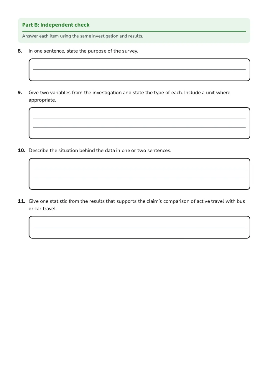 Interpreting Statistical Information, page 3 of 3: Part B: Independent check