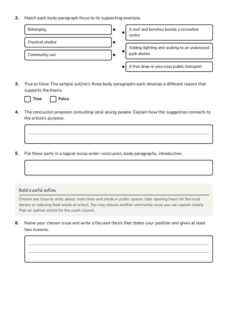 Writing Structure and Outlines, page 2 of 4: Build a useful outline