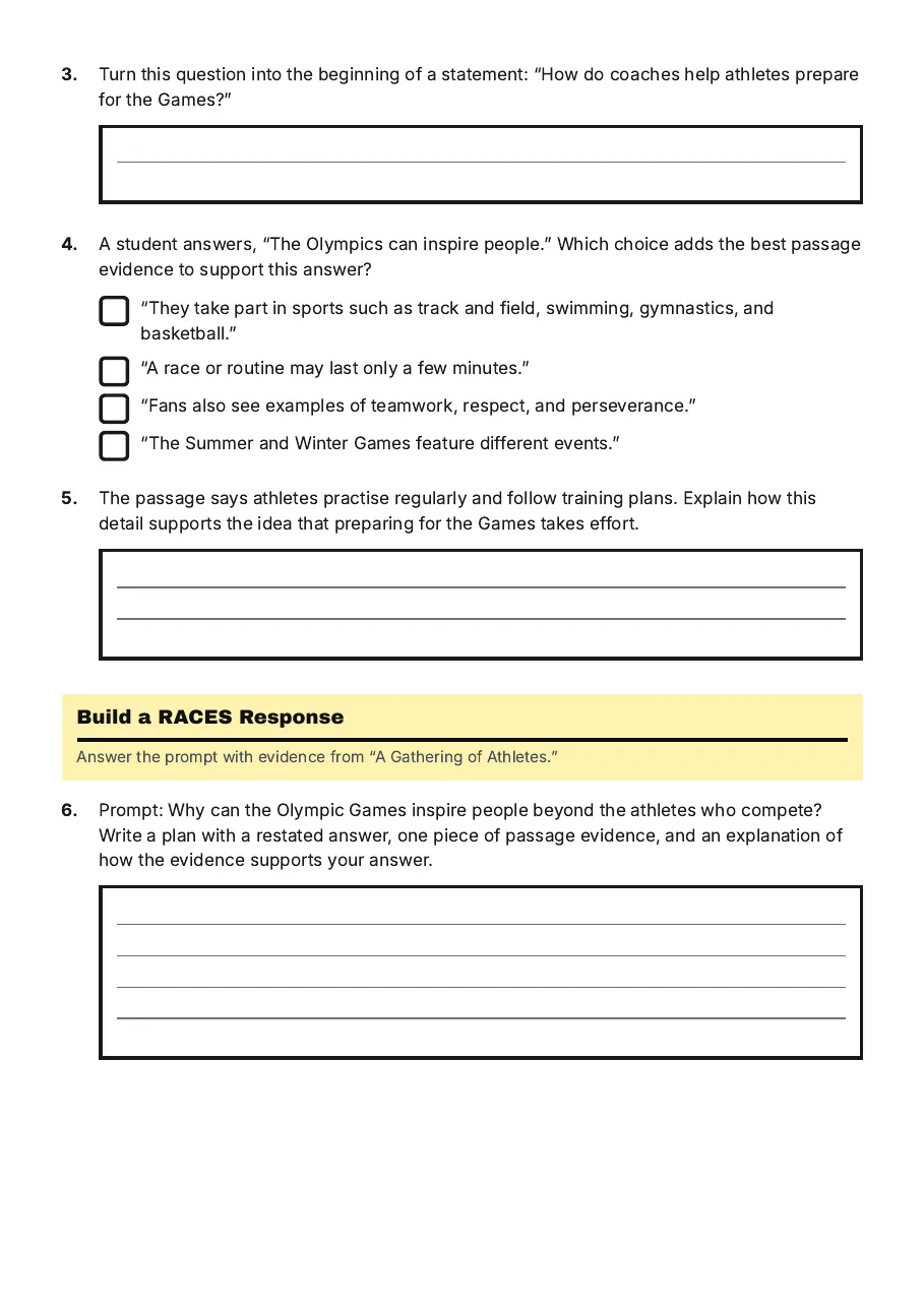Olympics RACES Strategy, page 2 of 3: Build a RACES Response