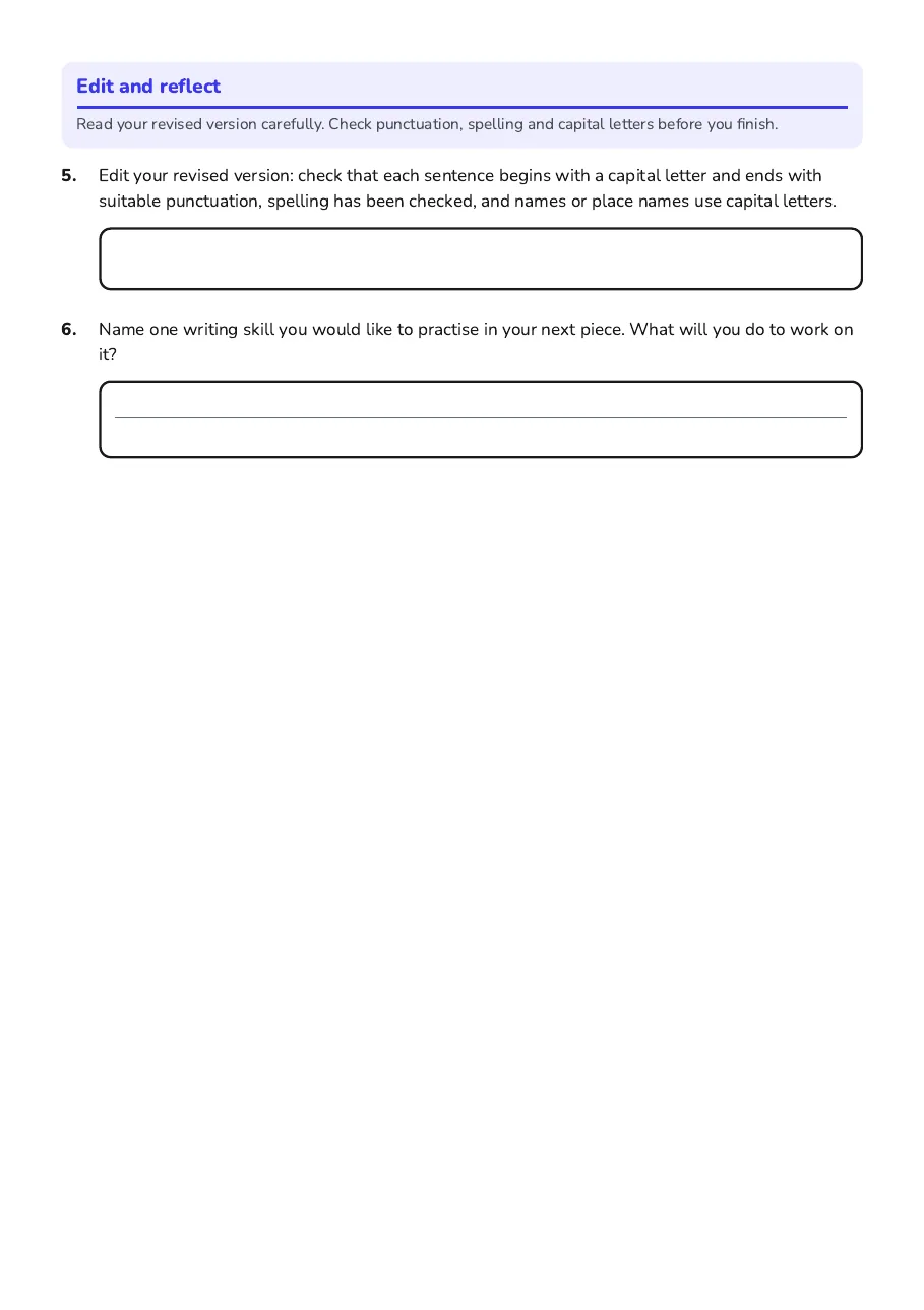 Future Life Writing Journey, page 3 of 3: Edit and reflect