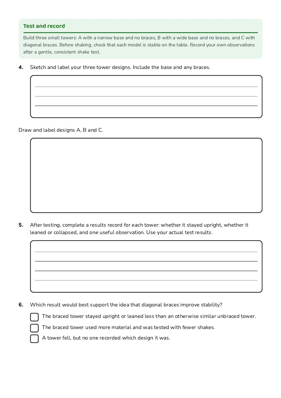 Earthquake-Proof Structure Investigation, page 2 of 3: Test and record