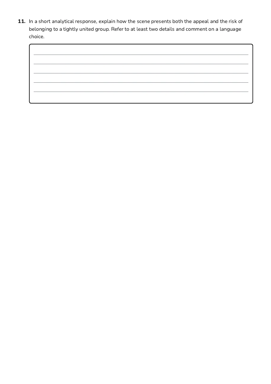 The Wave Quotes Handout, page 4 of 4: 11. In a short analytical response, explain how the scene presents both the appeal and…