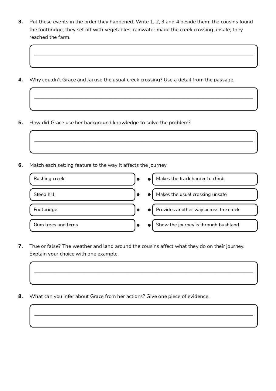 Building Background Knowledge, page 2 of 3: 3. Put these events in the order they happened. Write 1, 2, 3 and 4 beside them: the…