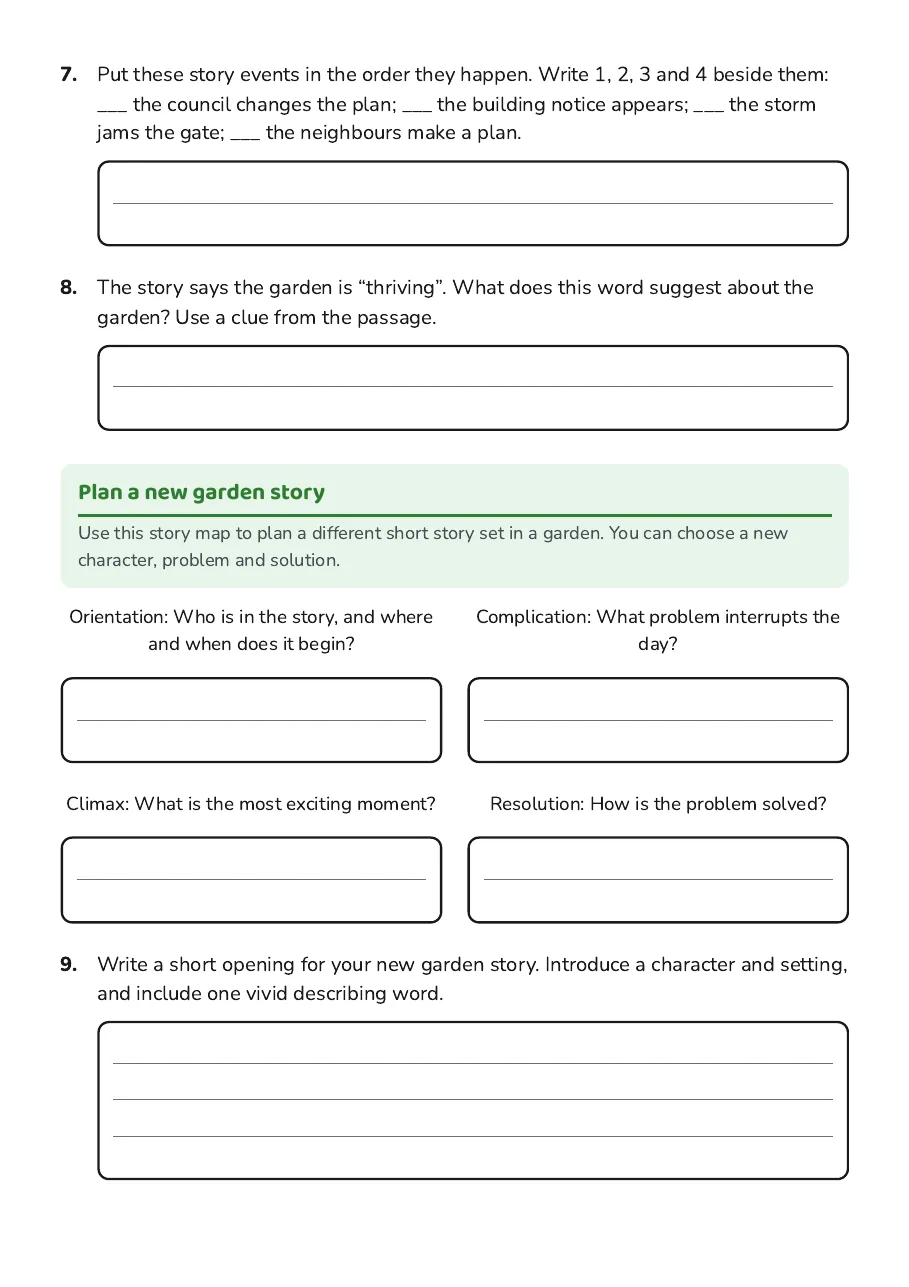 Uno Garden Story Mapping, page 4 of 5: Plan a new garden story