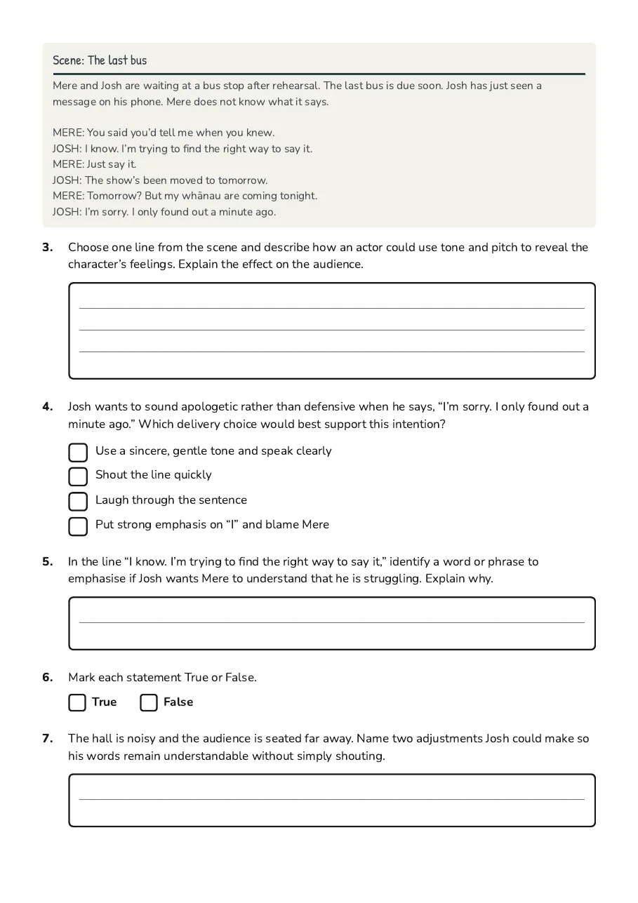 Verbal Communication Essentials, page 2 of 3: Scene: The last bus