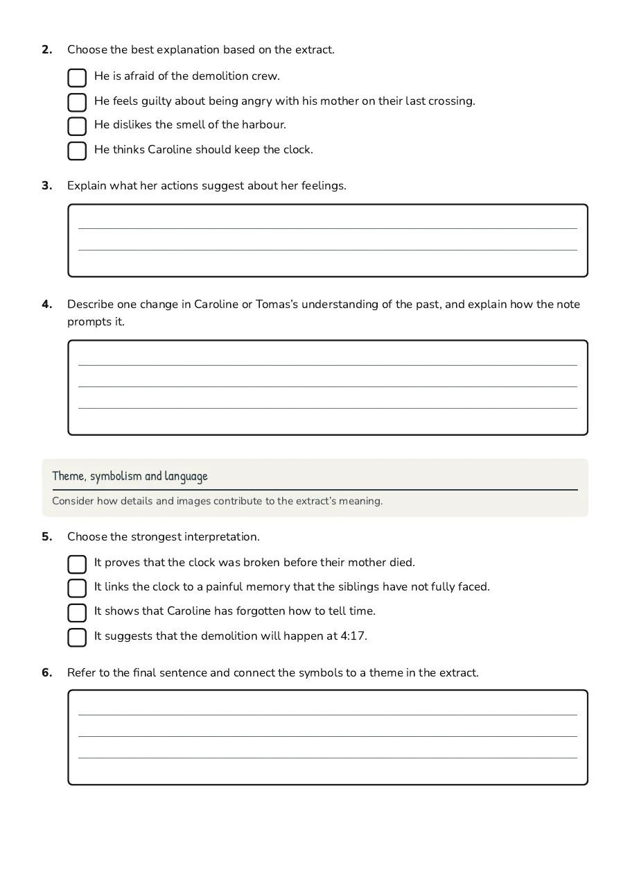 South Caroline Chapter Quiz, page 3 of 4: Theme, symbolism and language
