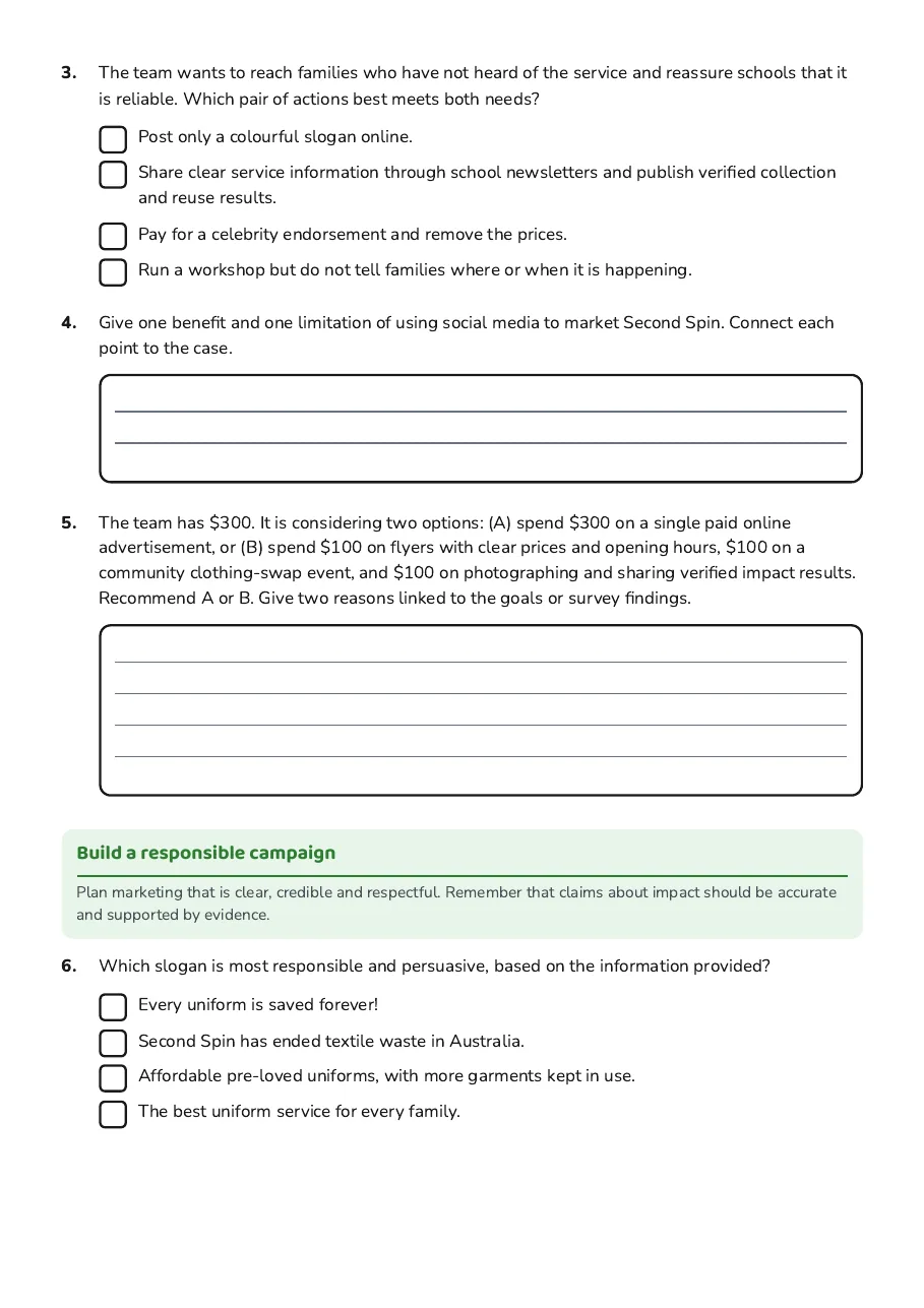 Social Enterprise Marketing Strategies, page 2 of 4: Build a responsible campaign