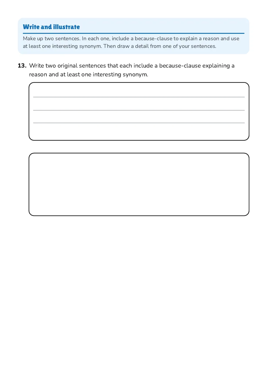 Learning About Adverbs, page 4 of 4: Write and illustrate
