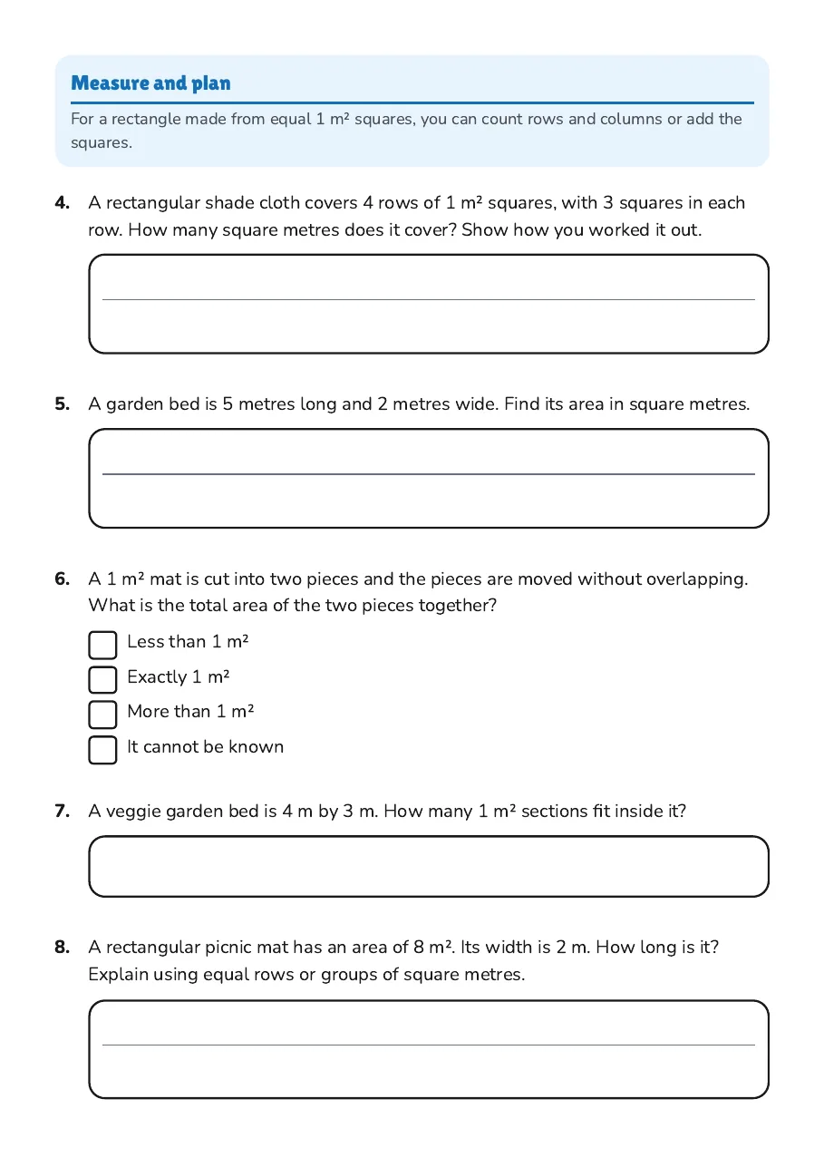 Square Metre Area Measurement, page 2 of 3: Measure and plan