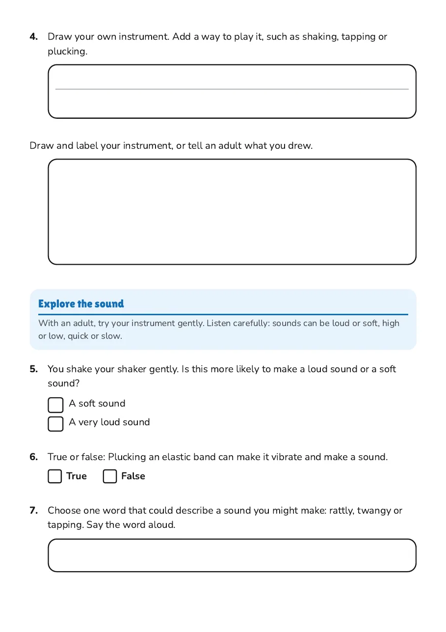 Musical Instrument Creation Workshop, page 2 of 3: Explore the sound