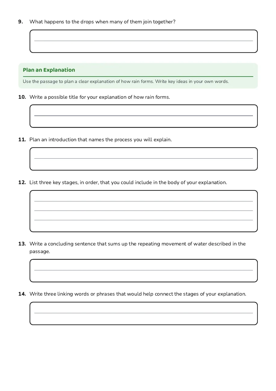 Explanation Writing Introduction, page 3 of 3: Plan an Explanation