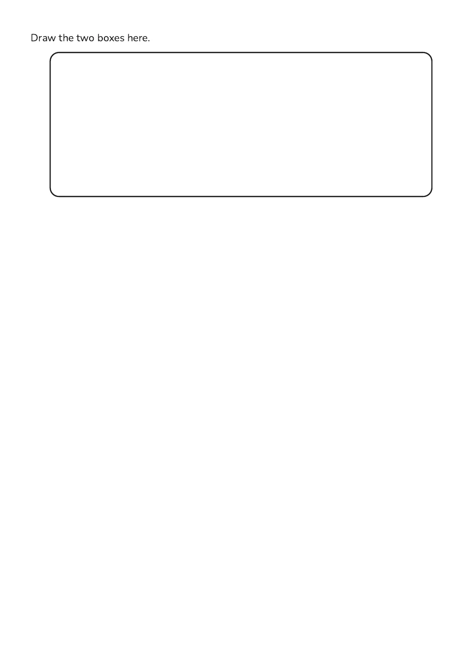 Position Words: Draw and Describe, page 4 of 4: Draw the two boxes here.