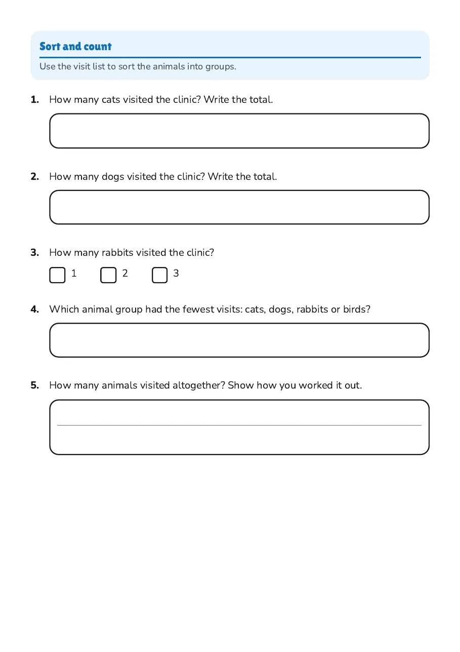 Data Sorting and Graphs, page 2 of 3: Sort and count