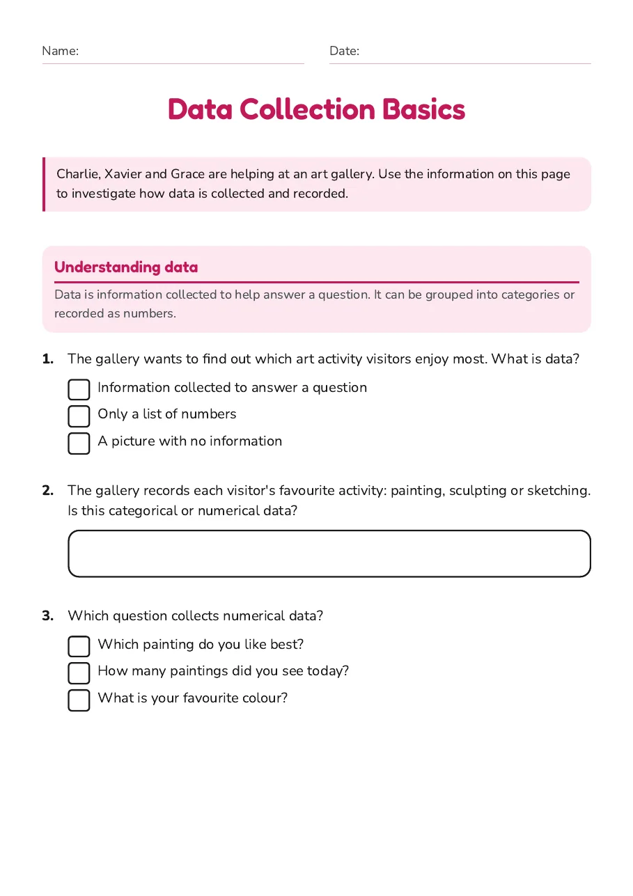 Data Collection Basics, page 1 of 3: Understanding data