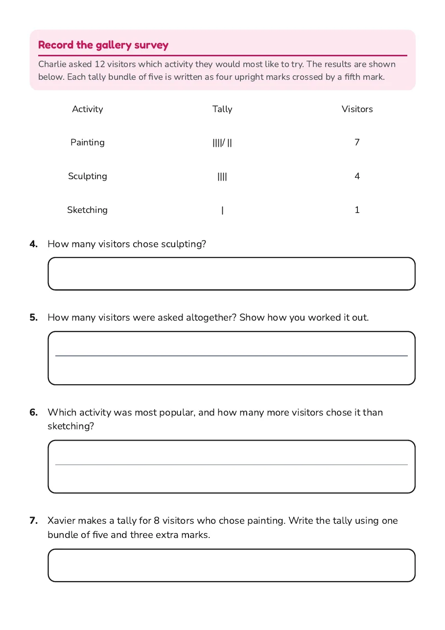 Data Collection Basics, page 2 of 3: Record the gallery survey