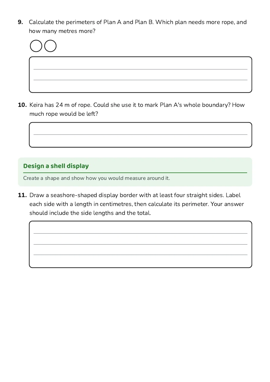 Seashore Perimeter Measurement, page 3 of 3: Design a shell display