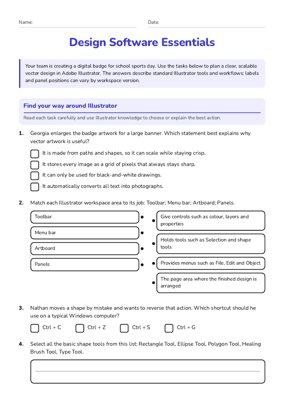 Design Software Essentials, page 1 of 3: Find your way around Illustrator