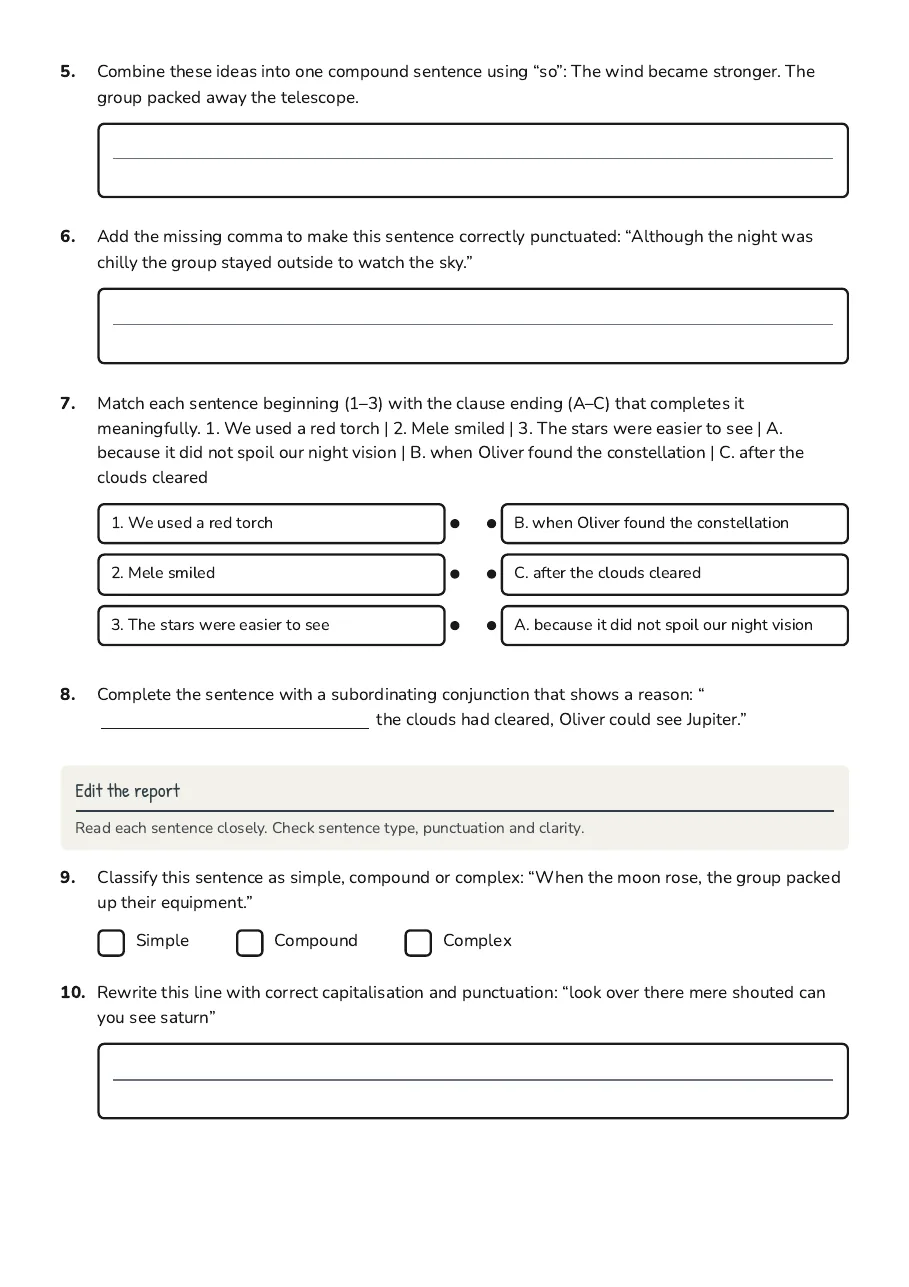 Grammar Focus Series, page 2 of 3: Edit the report