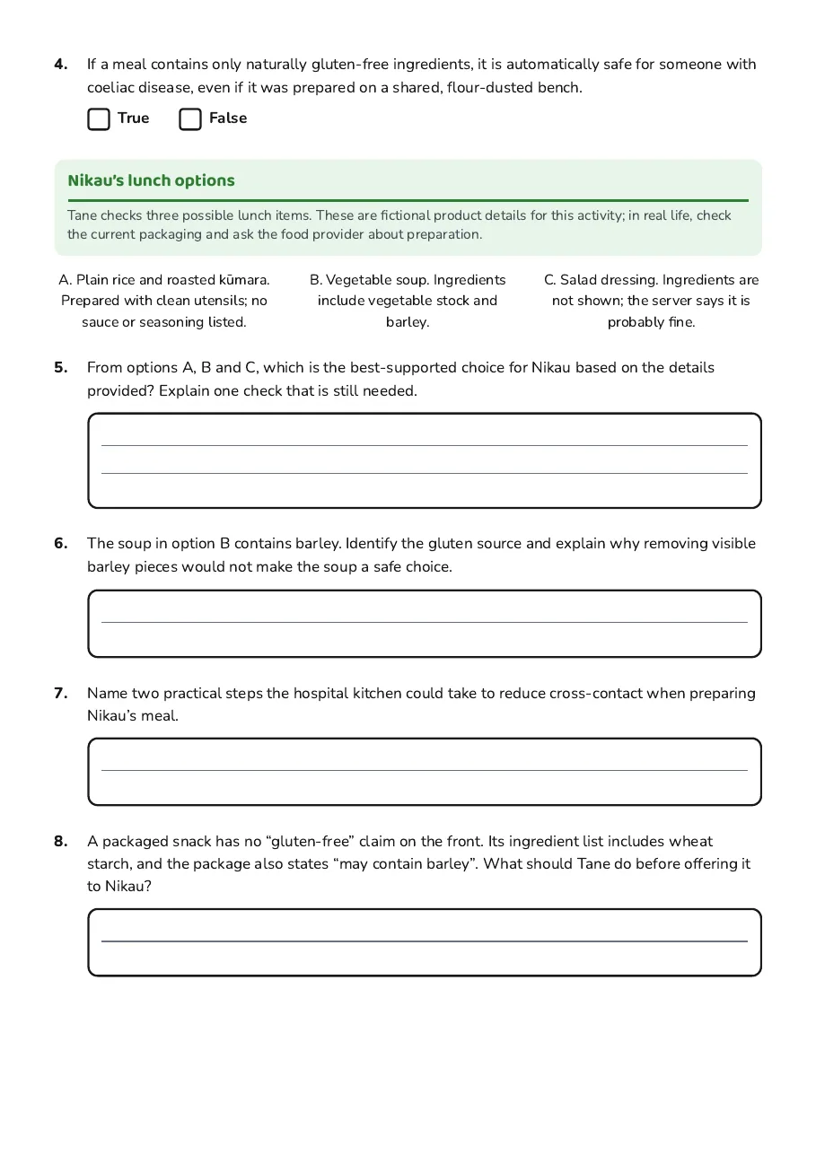 Gluten-Free Living Essentials, page 2 of 3: Nikau’s lunch options
