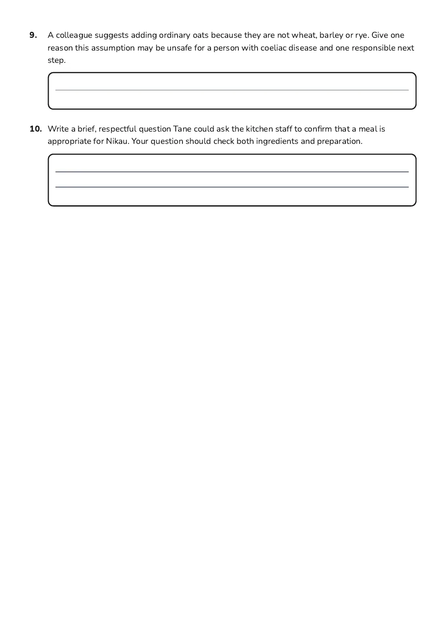 Gluten-Free Living Essentials, page 3 of 3: 9. A colleague suggests adding ordinary oats because they are not wheat, barley or rye.…