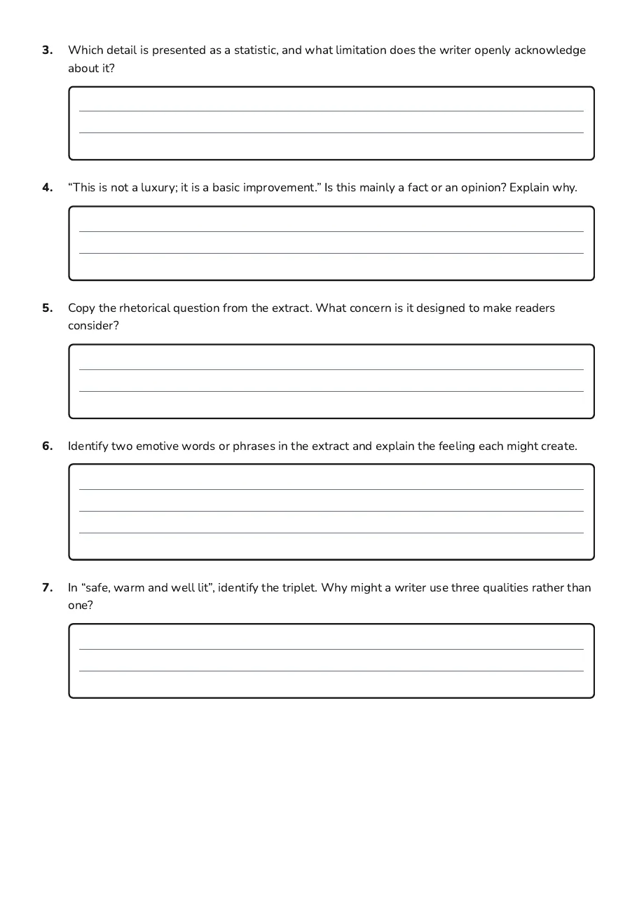 DAFOREST Persuasive Techniques, page 2 of 3: 3. Which detail is presented as a statistic, and what limitation does the writer openly…