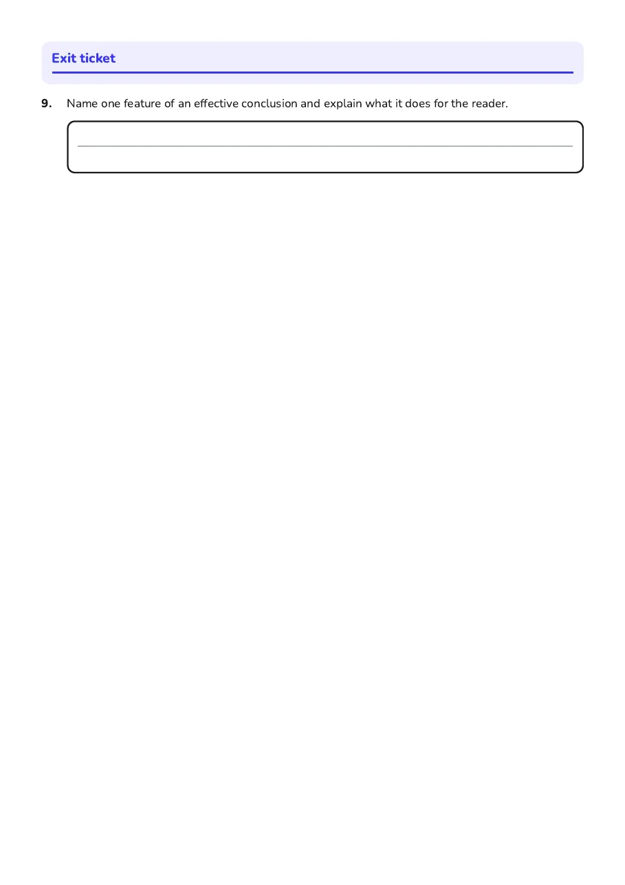 Unlocking Vocabulary Skills, page 3 of 3: Exit ticket