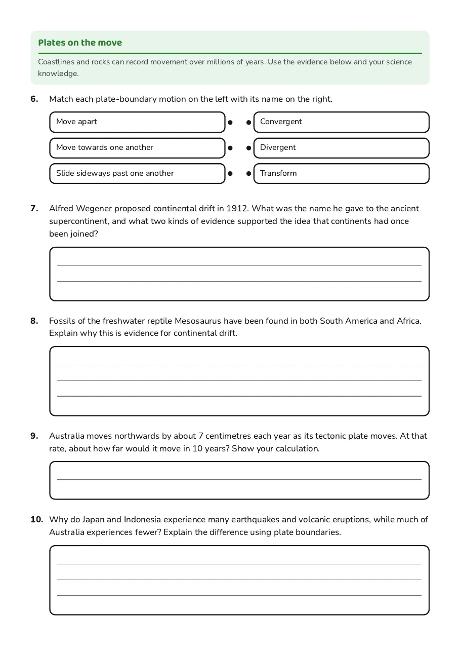 Earth's Dynamic Structure, page 2 of 3: Plates on the move