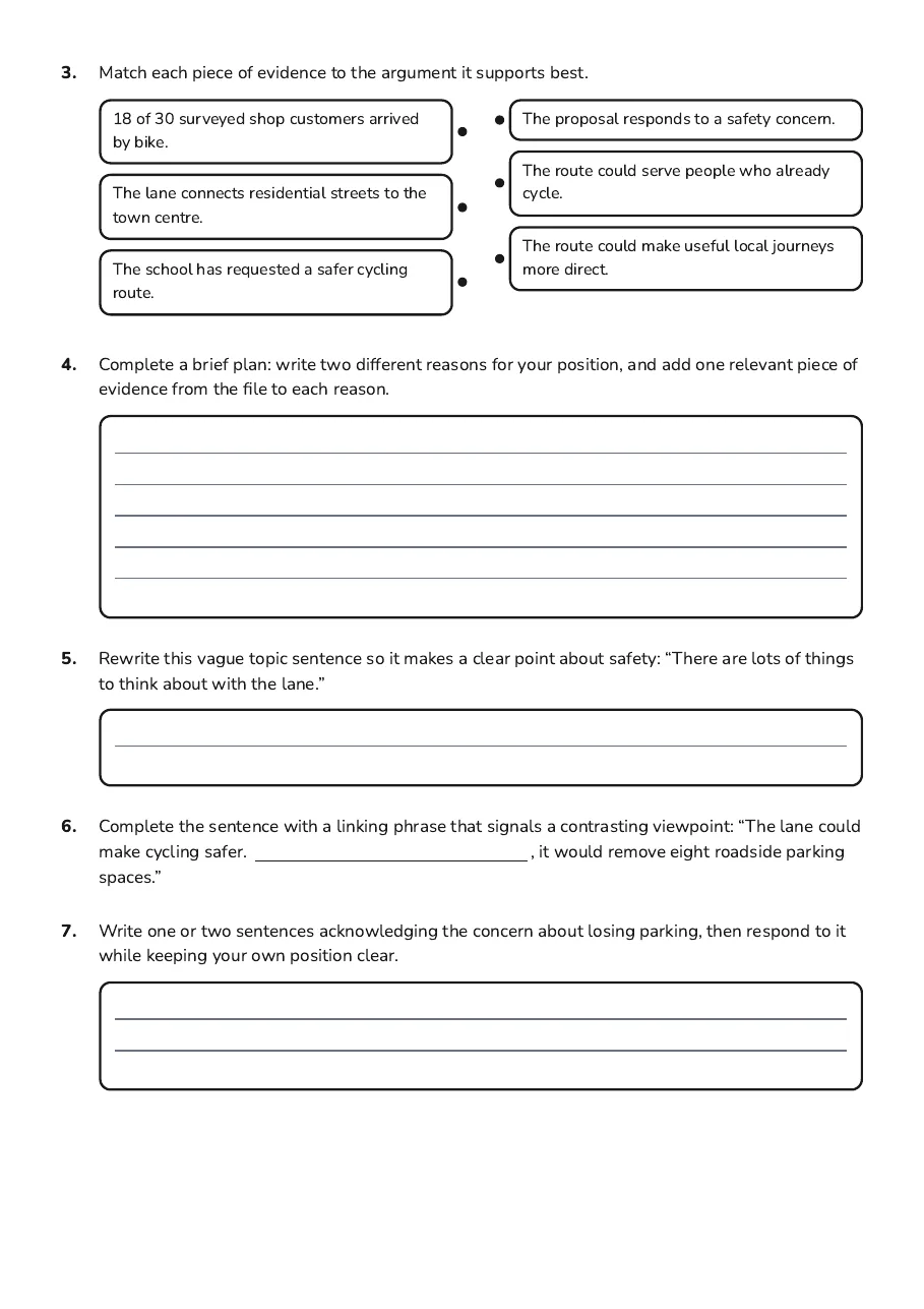 Essay Drafting Workshop, page 2 of 3: The proposal