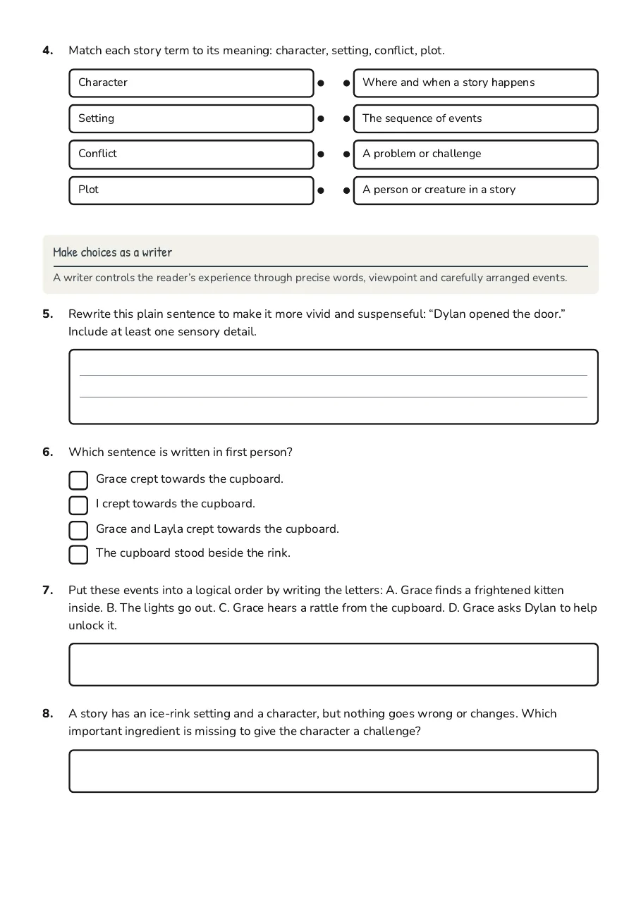 Creative Writing Introduction, page 2 of 3: Make choices as a writer
