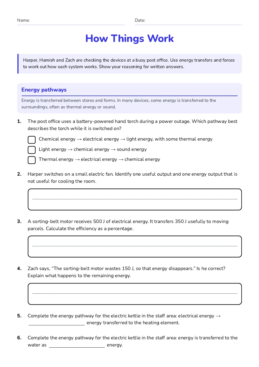 How Things Work, page 1 of 3: Energy pathways