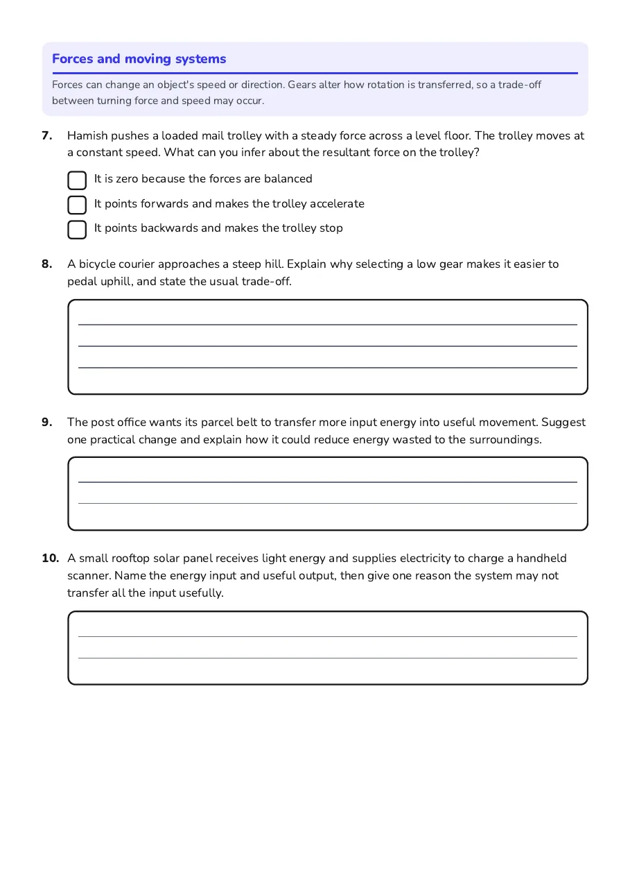How Things Work, page 2 of 3: Forces and moving systems