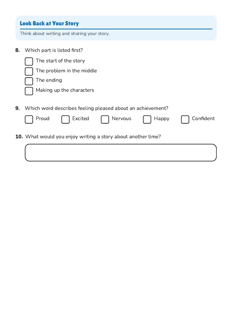 Writing Our Own Stories, page 3 of 3: Look Back at Your Story